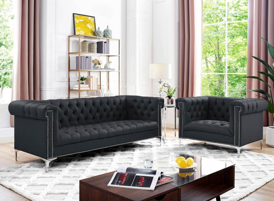 Oxford PU Leather Sofa