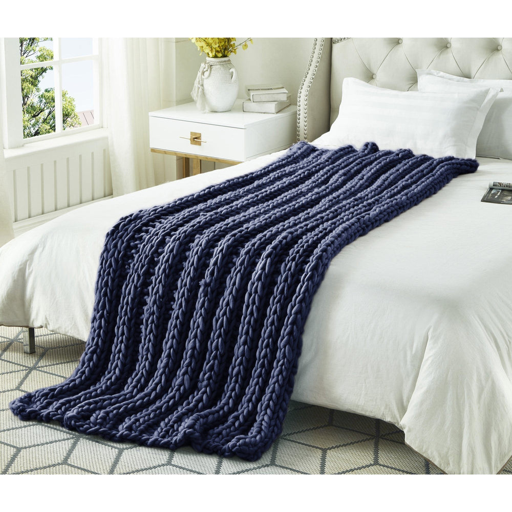 Throw - Yolly Channel Knit Throw